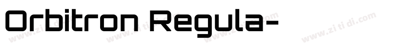 Orbitron Regula字体转换